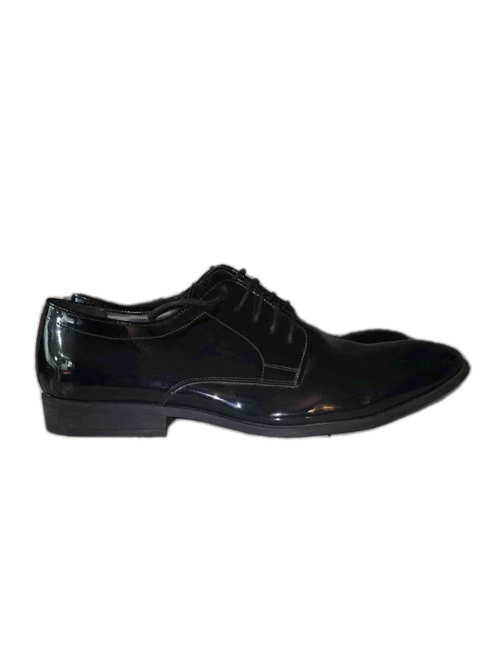 Vangelo Men Dress Shoe Tab-1 Formal Tuxedo for Prom Wedding Black Patent Size 18